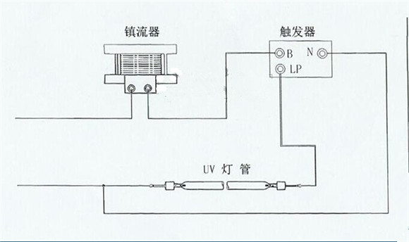 uv鎮流器的接線圖