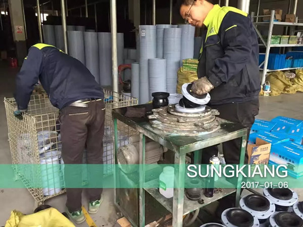 溫州甬臺溫高速污水改造工程淞江橡膠接頭