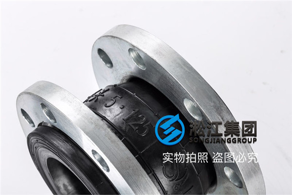 江蘇輸泵站城西污水廠125，DIN德標16kg橡膠伸縮接頭